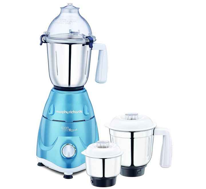 Morphy Richards Icon Royale 600-Watt Mixer Grinder Sapphire (640108 SAPPHIRE)